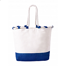 Borsa mare in juta e cotone