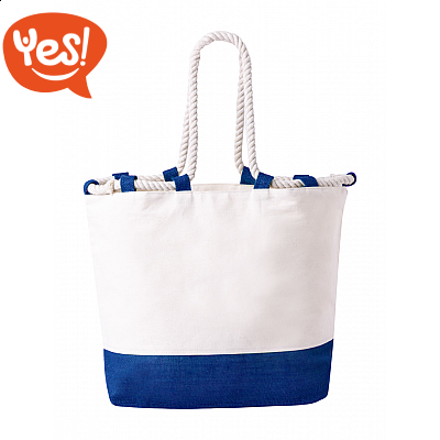 Borsa mare in juta e cotone