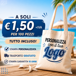 Borsa shopper per la spesa in cotone 100% personalizzate con il tuo logo Borsa shopper per la spesa in cotone 100% personalizzate con il tuo logo