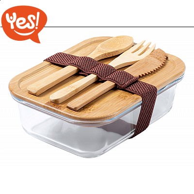Contenitore portapranzo con posate