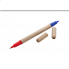 Penna doppia con inchiostro blu e rosso