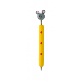 Penna in legno con animaletti
