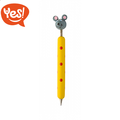 Penna in legno con animaletti