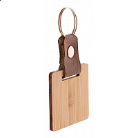 Portachiavi in bambù ed ecopelle