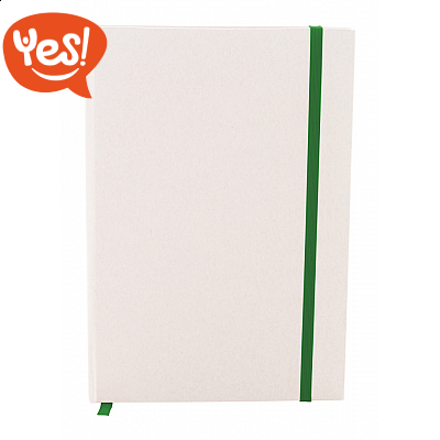 Quaderno a righe in materiale riciclato