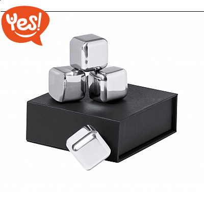 Set cubetti di ghiaccio riutilizzabili in confezione regalo