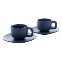 Set due tazzine da caffè con piattini
