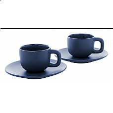 Set due tazzine da caffè con piattini