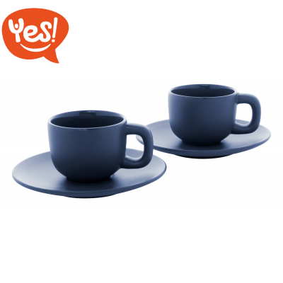 Set due tazzine da caffè con piattini