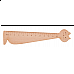 Righello in legno