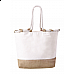 Borsa mare in juta e cotone