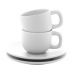 Set due tazzine da caffè con piattini
