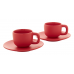 Set due tazzine da caffè con piattini
