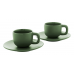 Set due tazzine da caffè con piattini