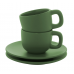 Set due tazzine da caffè con piattini