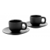 Set due tazzine da caffè con piattini