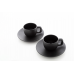 Set due tazzine da caffè con piattini