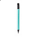 Mini matita in legno nero con gomma