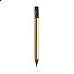 Mini matita in legno nero con gomma