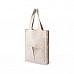 Borsa shopping in cotone pesante con tasche