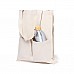 Borsa shopping in cotone pesante con tasche