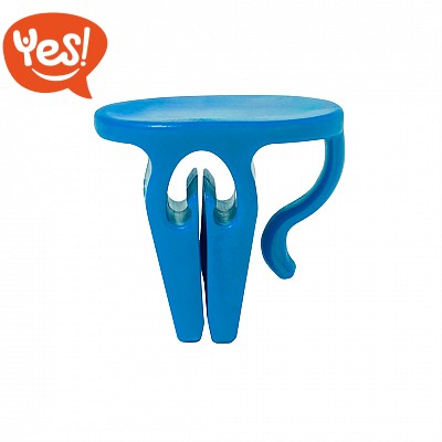 10 Clip Portabicchieri TAP - Ganci Per Bicchieri Da Attaccare Ai Piatti, Ideali Per Feste E Eventi, Colore Bianco