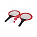 Set tennis o badminton con racchette e palline