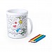 Tazza personalizzabile da colorare Tazza personalizzabile da colorare
