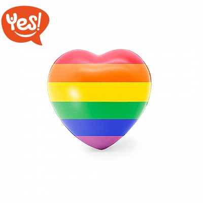 Antistress cuore arcobaleno