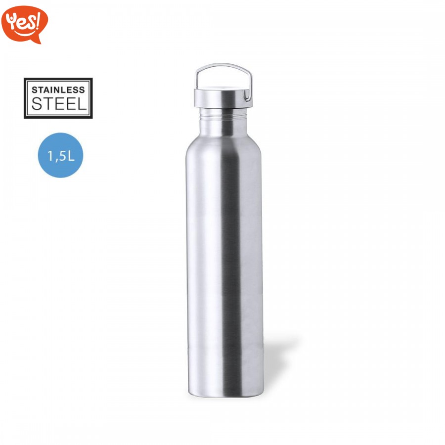 Borraccia termica da 1,5 litri in acciaio inox, Logo Personalizzato