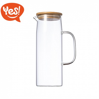 Caraffa in vetro con coperchio