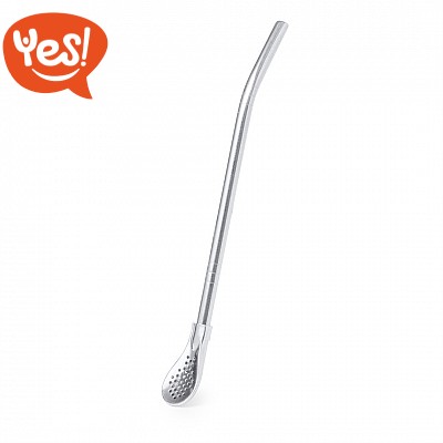 Cucchiaino stirrer da cocktail con filtro e cannuccia