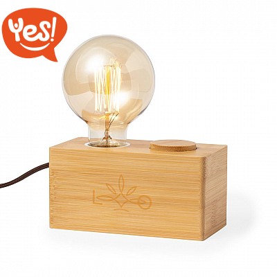Lampada da tavolo in bambù