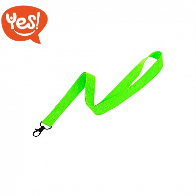 Lanyard fluorescente con moschettone
