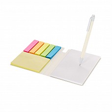Memo note con penna in materiale riciclato
