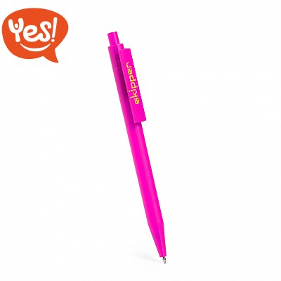 Penna biro con clip personalizzabile