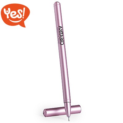 Penna con inchiostro gel e finitura metallizzata