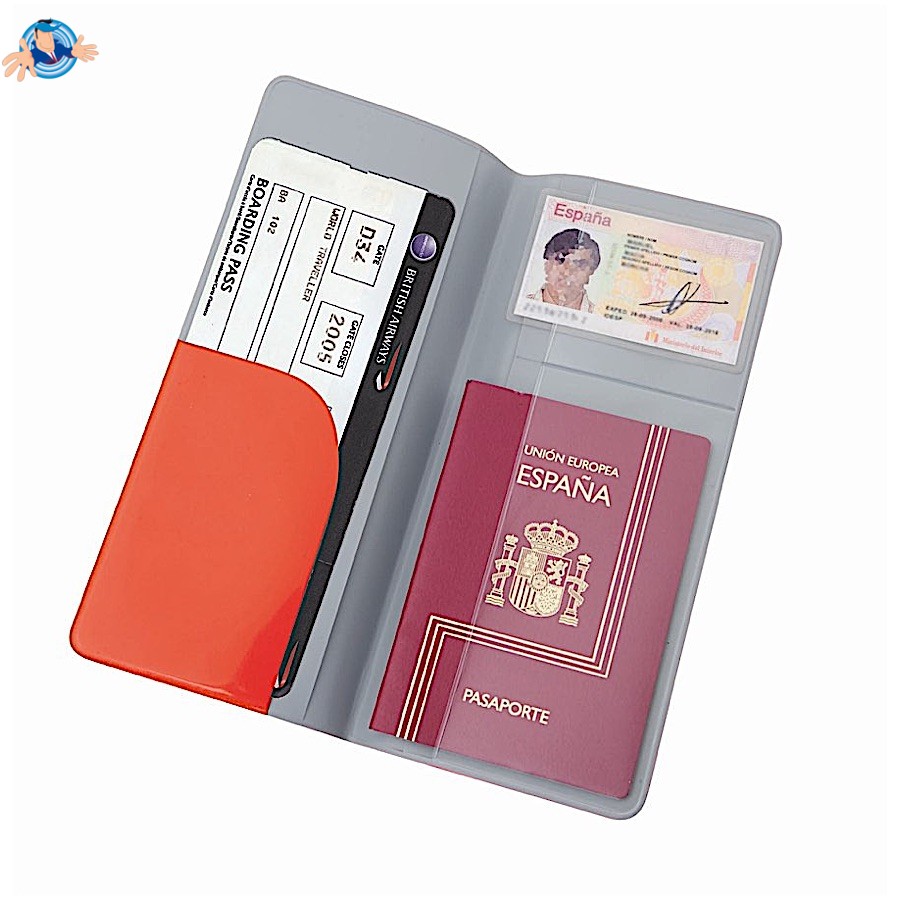 Porta documenti da viaggio in pvc | Logo Personalizzato