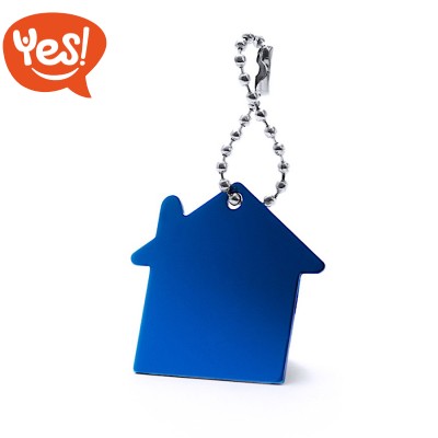Portachiavi in alluminio a forma di casa Portachiavi in alluminio a forma di casa