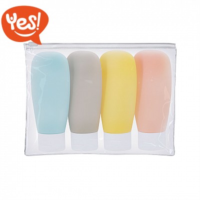 Set beauty da viaggio con flaconi portacosmetici