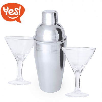 Set da cocktail con shaker in confezione regalo