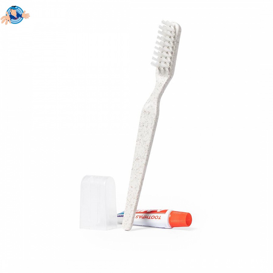 Set spazzolino da denti ecologico, Logo Personalizzato