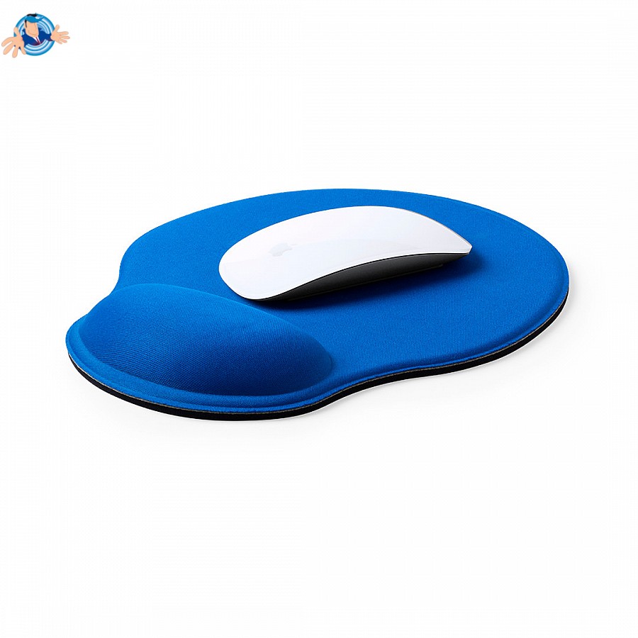 Tappetino mouse ergonomico in poliestere, Logo Personalizzato