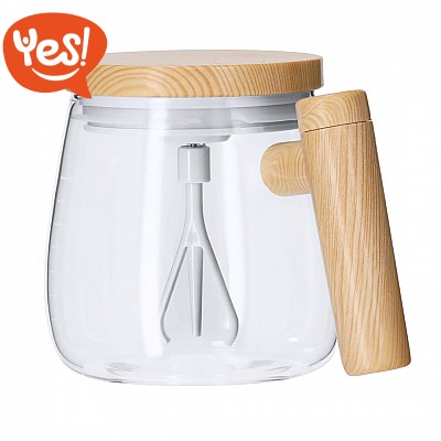 Tazza con agitatore elettrico incorporato