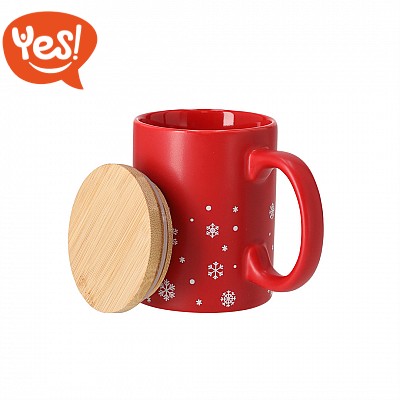 Tazza natalizia con coperchio
