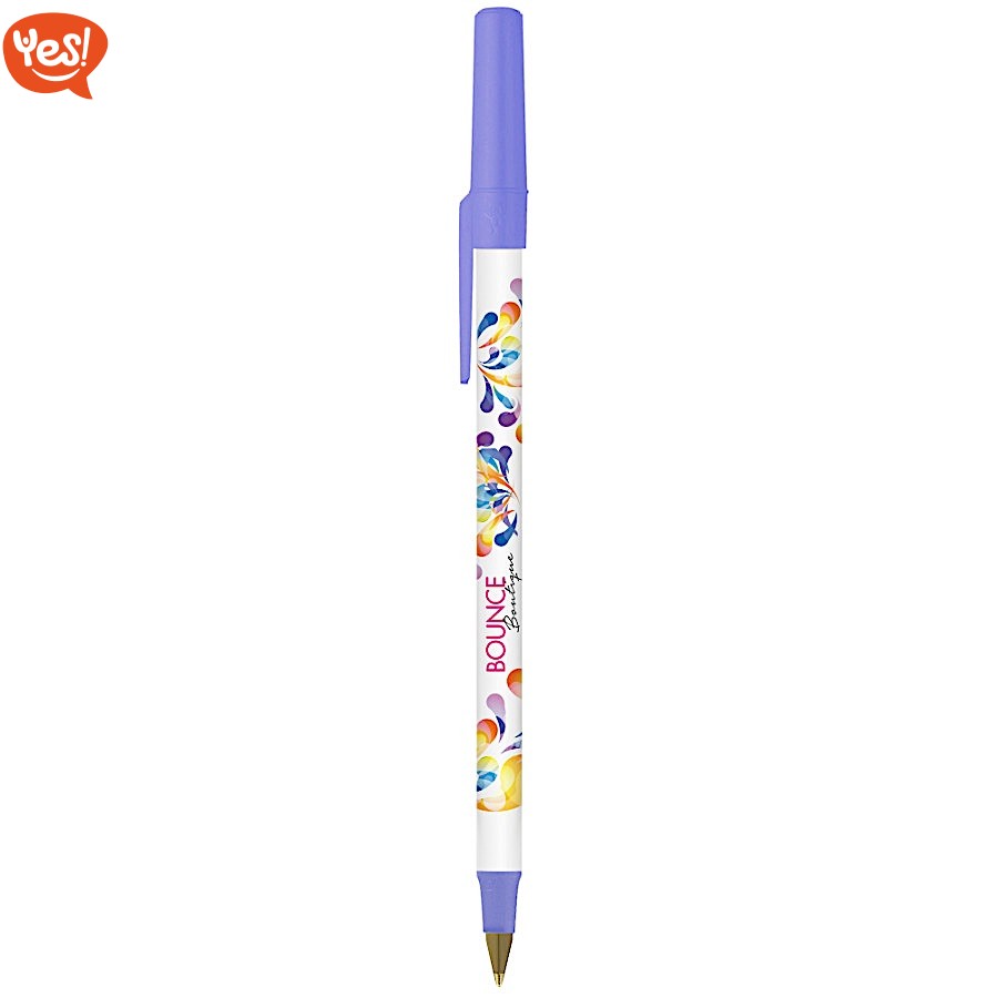 Caneta Bic Round Stick De Ponto Médio 1,0 Mm 12 Peças Cor De Tinta Preta Cor Exterior Preta