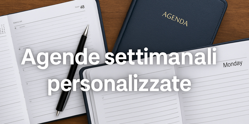 Agende settimanali personalizzate: organizza e promuovi il tuo brand