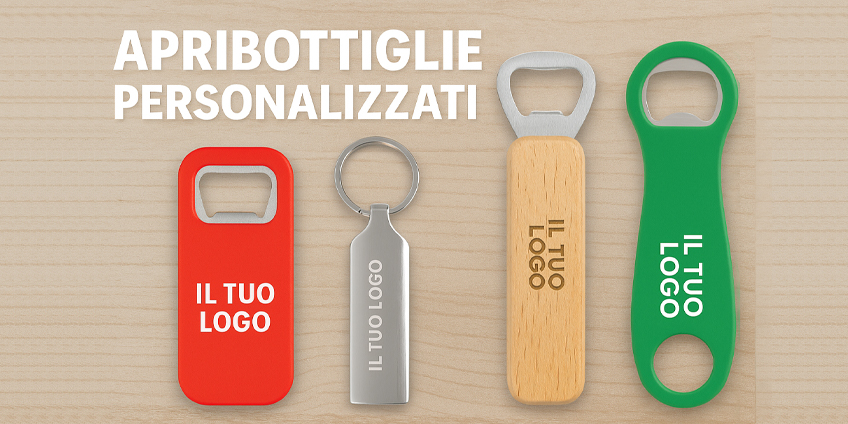 Apribottiglie personalizzati con logo: il gadget utile e sempre apprezzato