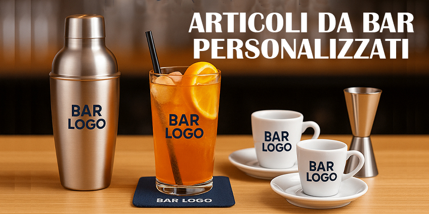 Gadget e accessori per bar personalizzati: promuovi il tuo brand ogni giorno