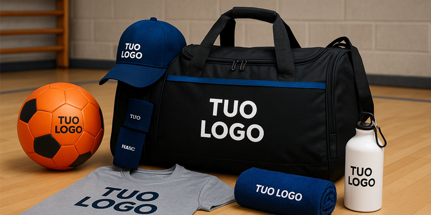 Articoli sportivi personalizzati con logo per eventi e team